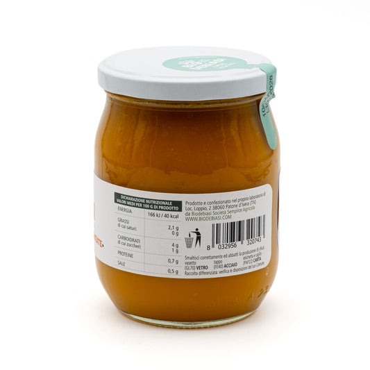 vasetto di vellutata di zucca e patate biologico biodebiasi in vetro valori nurizionali